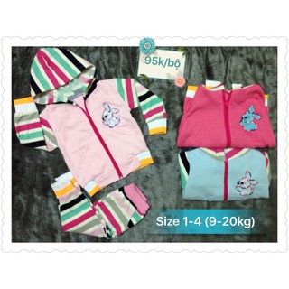 Combo 2 bộ khoác nỉ + 1 quần legging
