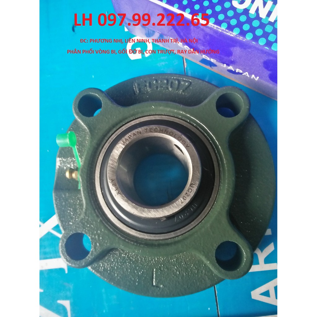 Gối đỡ vòng bi UCFC 204 lắp trục 20mm. Gối đỡ bi hình tròn có 4 lỗ bắt ốc | BigBuy360 - bigbuy360.vn