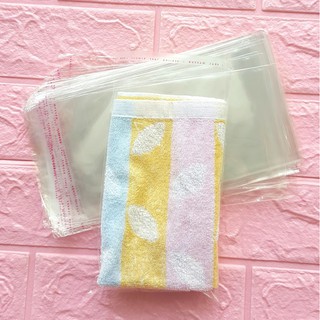 100g (~70cái) Túi Opp dán mép 12x20cm (+ 4cm) - Túi nilon băng keo dán miệng