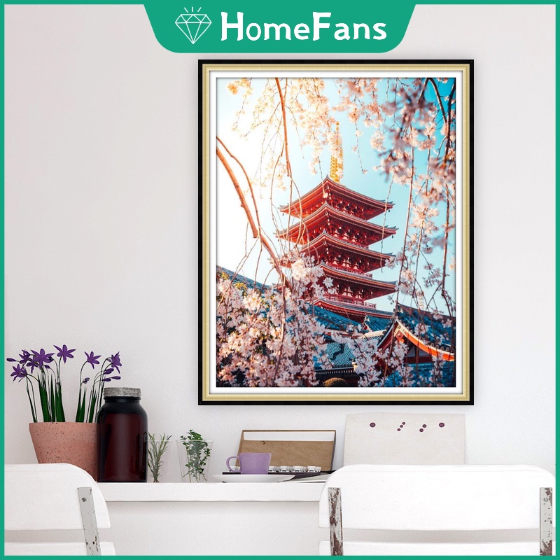 Bộ Tranh Đính Đá 5D Tự Làm Hình Phong Cảnh 30x40cm / 40x50cm
