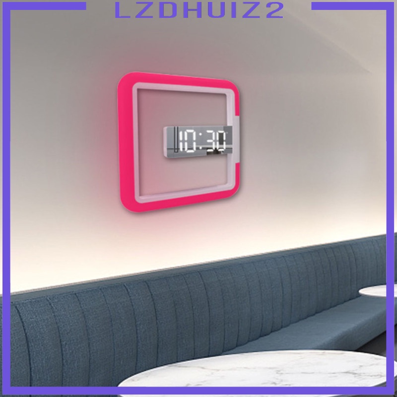 Đồng Hồ Điện Tử Treo Tường Có 3 Đèn LED Thiết Kế Hiện Đại Sáng Tạo