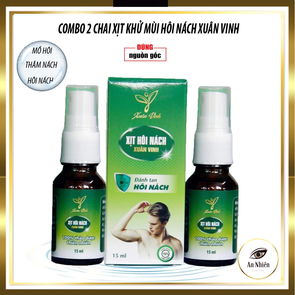 Xịt Khử Mùi Hôi Nách Xuân Vinh ✔ FREESHIP ✔ Hiệu Quả Ngay Lần Đầu Tiên Sử Dụng ✔ Dạng Xịt, Dung Tích 15ml