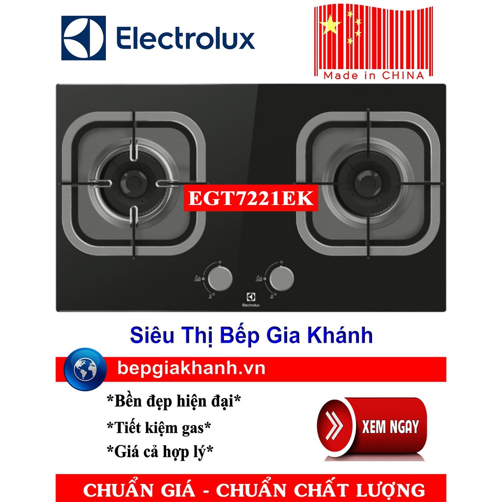 Bếp gas âm Electrolux EGT7221EK sản xuất Trung Quốc