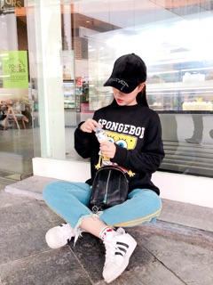 Mũ cap nhung Nothing great come easy đen