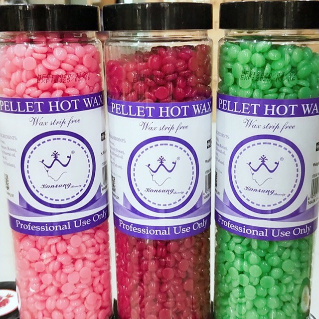 Sáp wax tẩy lông trái cây Pellet Hot Wax 400g dạng viên siêu hot