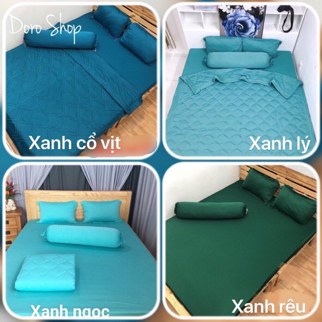 Bộ drap thun 4 món☘️FREESHIP☘️ga thun Hàn Quốc( 1 ga nệm,2 vỏ gối nằm, 1 vỏ gối ôm) | BigBuy360 - bigbuy360.vn