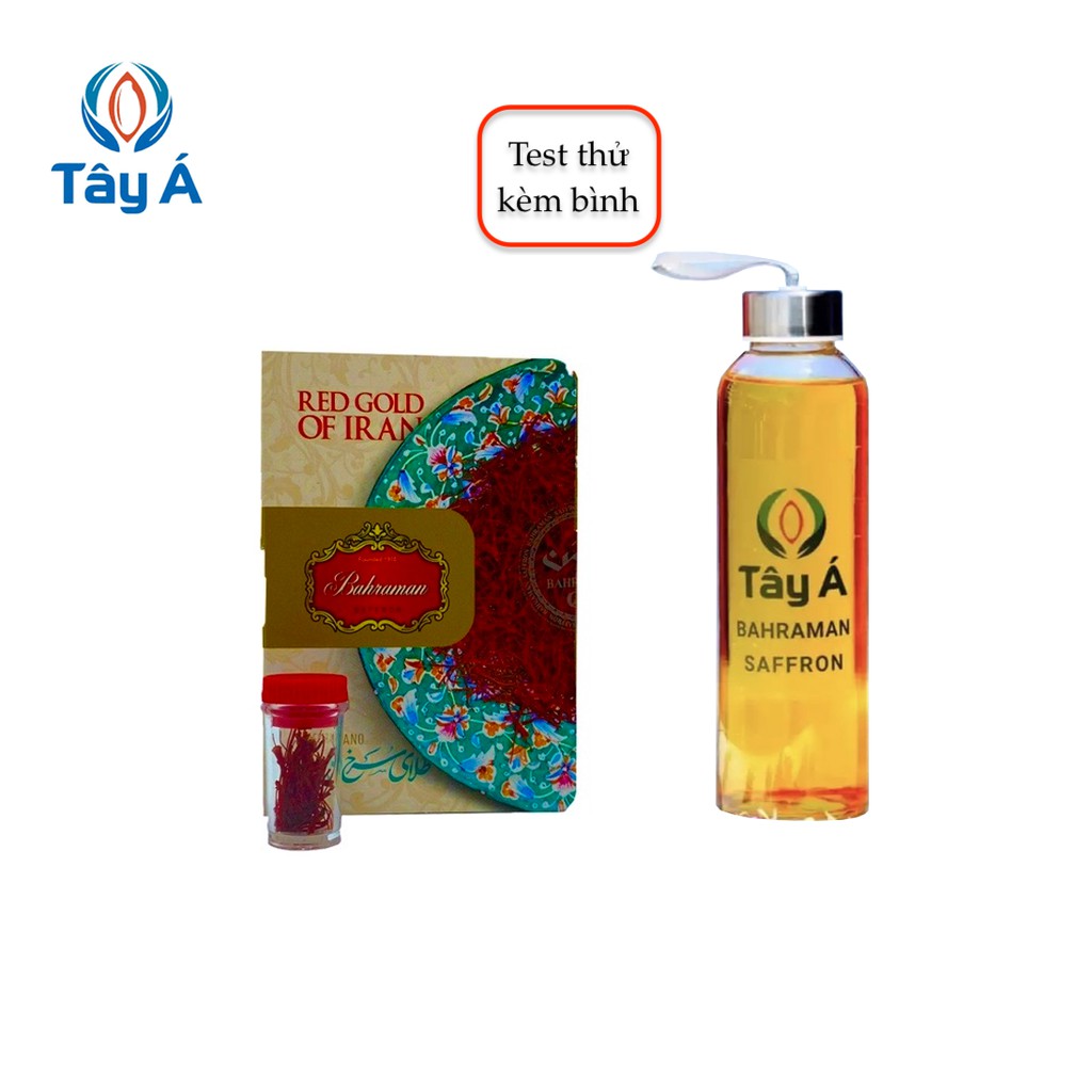 Saffron Tây Á mẫu thử kèm bình nước Tây Á