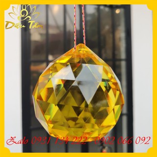size 8 Quả cầu treo phong thủy màu vàng