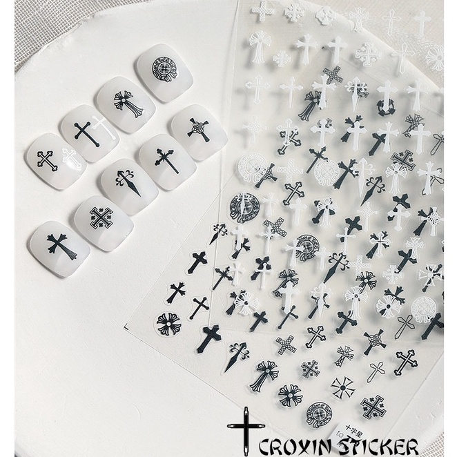 Sticker 3D Thánh Giá | Hình Dán Móng Tay