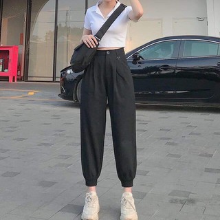 Quần jogger đũi