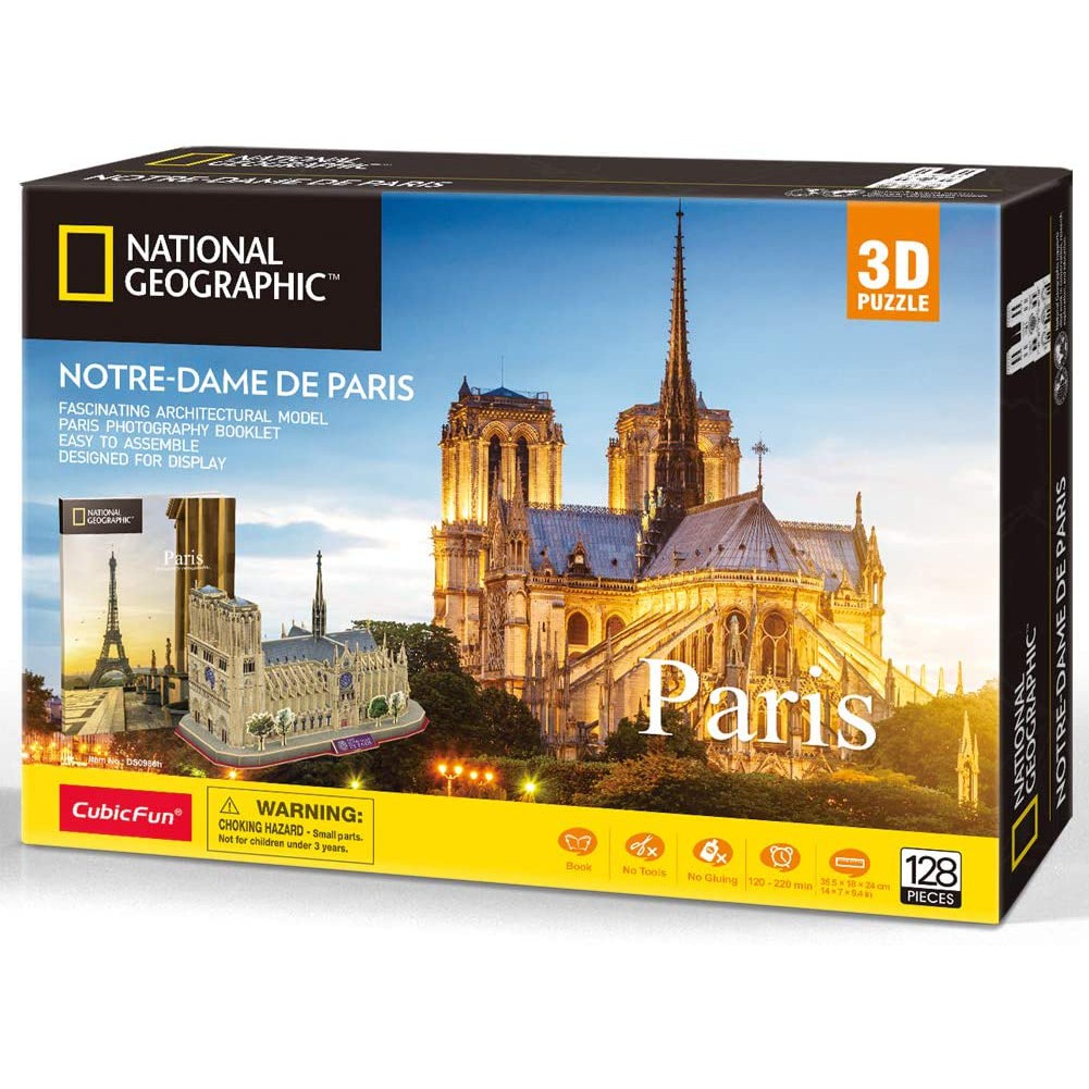 Mô hình giấy 3D CubicFun - Nhà thờ Đức Bà dòng National Geographic DS0986h ...