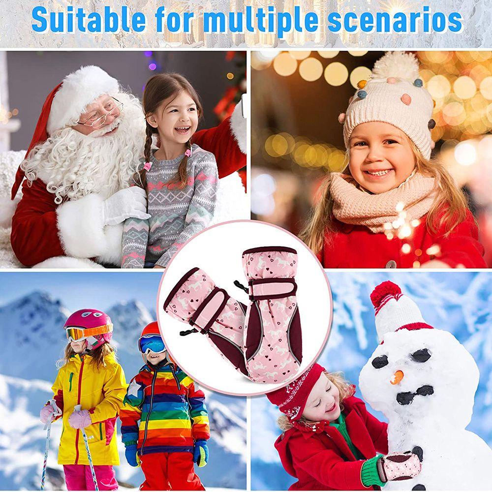 BSUNS Găng Tay Trượt Tuyết Thời Trang Cho Bé