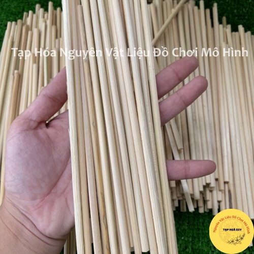 Que Gỗ Tròn Dài 20cm , Que Gỗ Làm Mô Hình