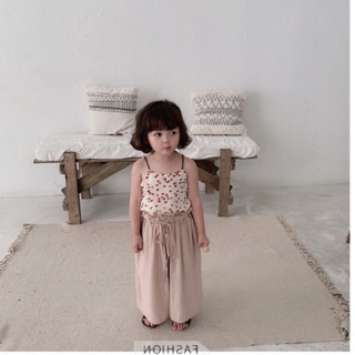 Áo voan 2 dây style Hàn Quốc cho bé gái thêm xinh