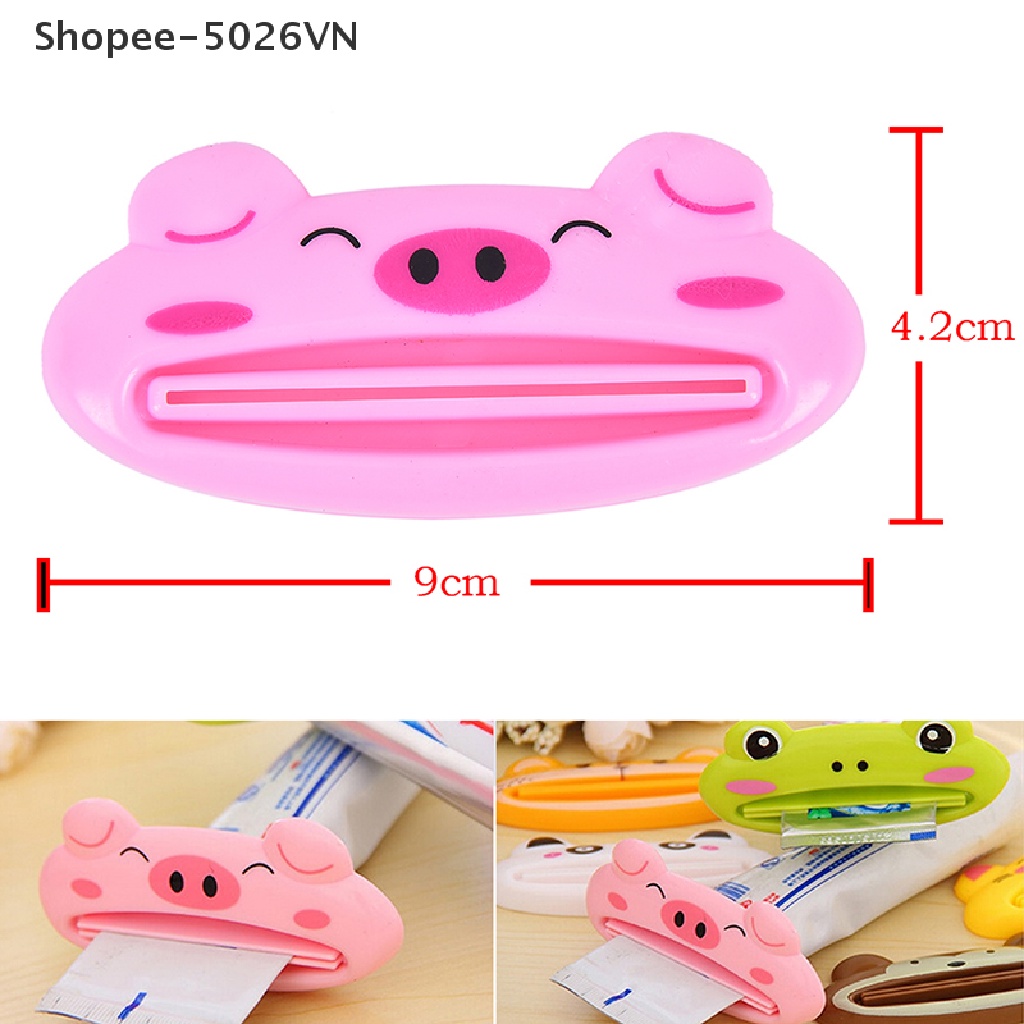 Dụng cụ nặn kem đánh răng đa năng hình động vật hoạt hình