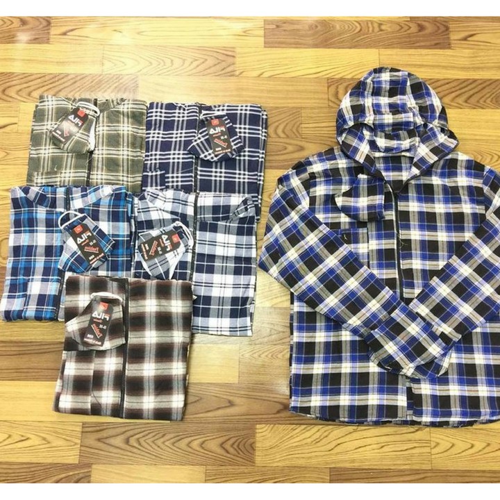 Áo Chống Nắng Nam 2 Lớp Kẻ Caro Nhiều Màu FREESIZE Dưới 75Kg, Mã TAAKN306 | BigBuy360 - bigbuy360.vn