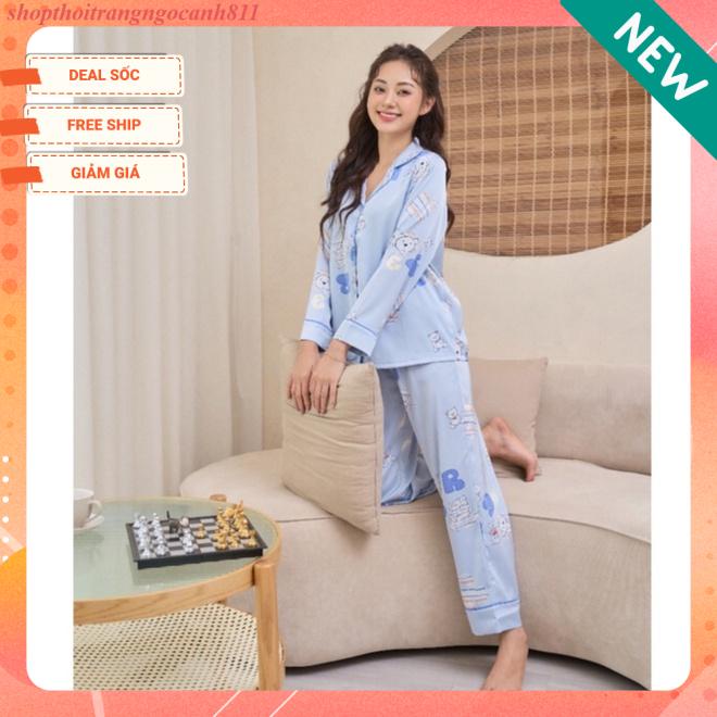 Bộ ngủ lụa thu đông Wonner 22625