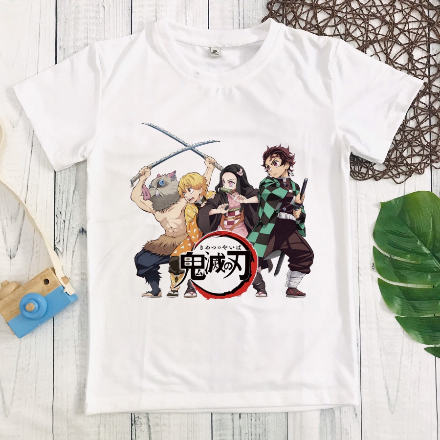 Áo thun in hình Kimetsu No Yaiba - thanh gươm diệt quỷ bé trai siêu ngầu