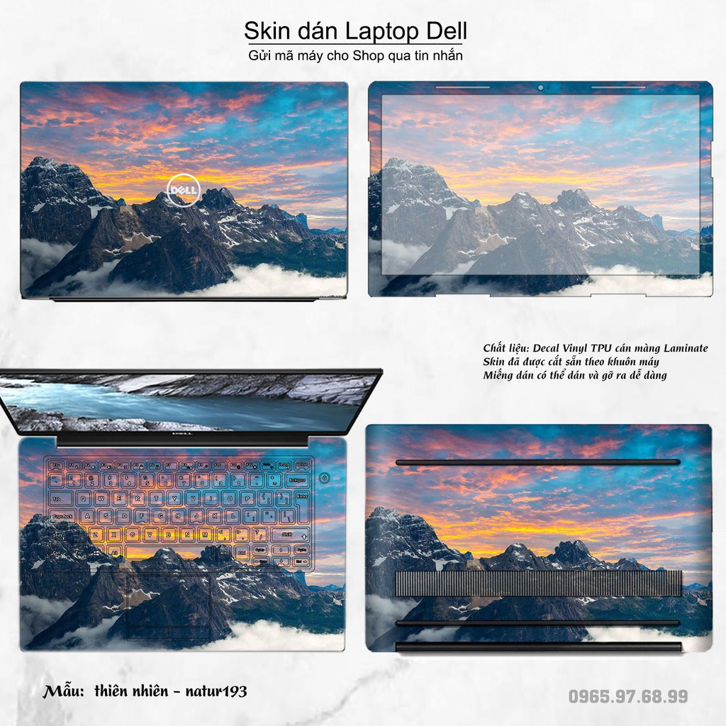 Skin dán Laptop Dell in hình thiên nhiên nhiều mẫu 7 (inbox mã máy cho Shop)