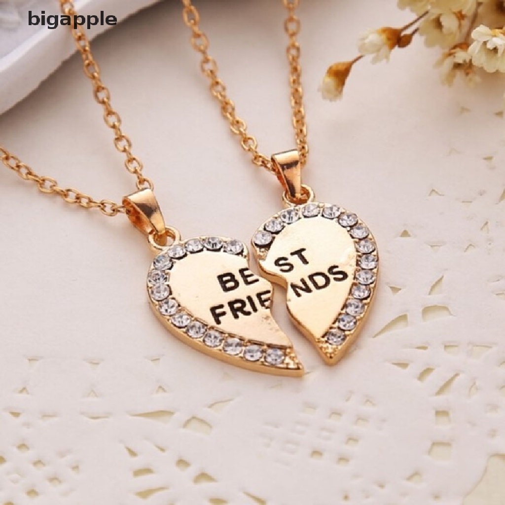 Vòng cổ Mặt Hình Trái Tim Khắc Chữ Best Friend Thời Trang Dành Cho Nữ
