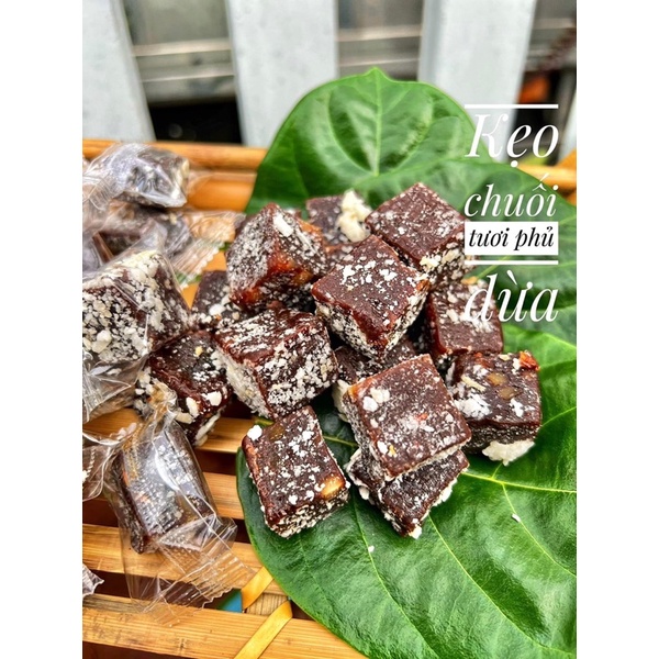 Kẹo chuối phủ dừa hủ 400g món ăn quê hương