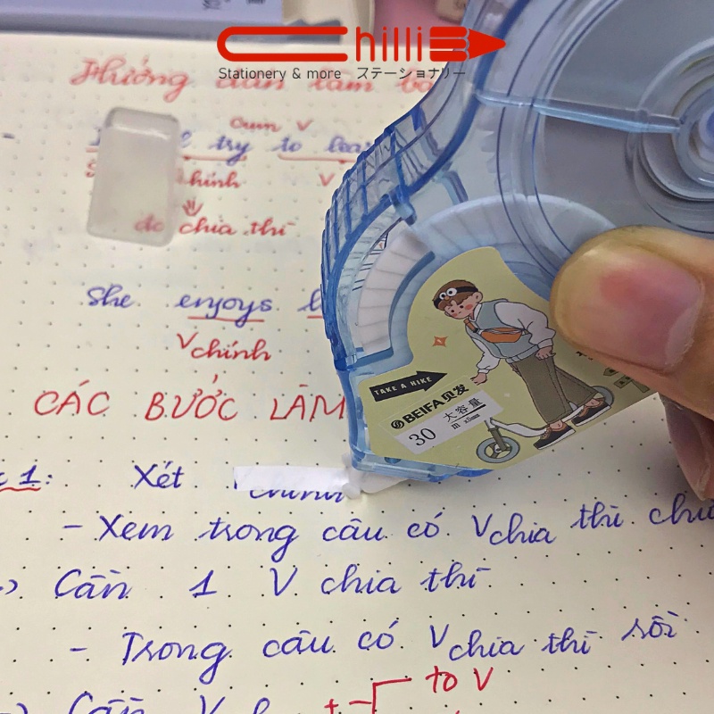 Bút Xóa Băng Kéo Beifa Limited Edition Cao Cấp Dài 30m.5mm Họa Tiết