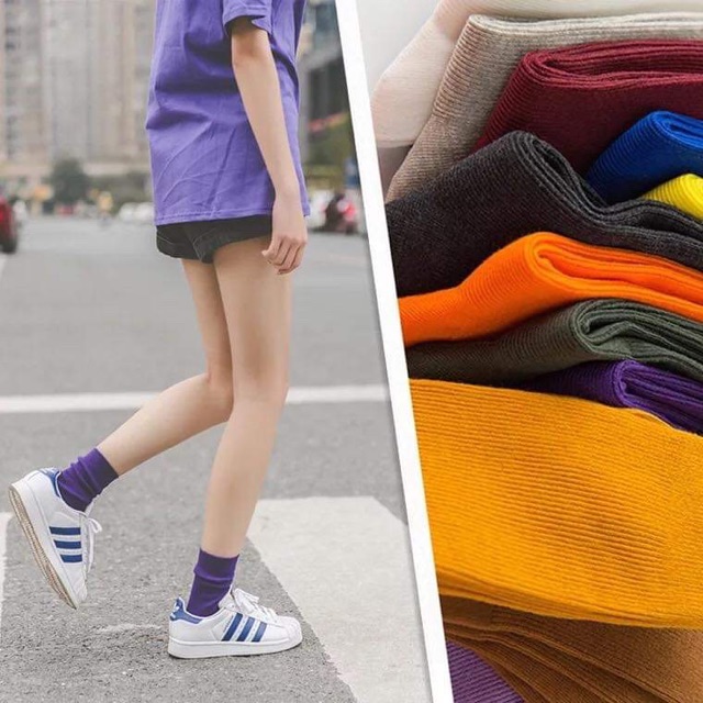 [Mã FAWINTER hoàn 15% xu đơn 99K] Tất nhún cổ cao vintage hàn quốc | BigBuy360 - bigbuy360.vn