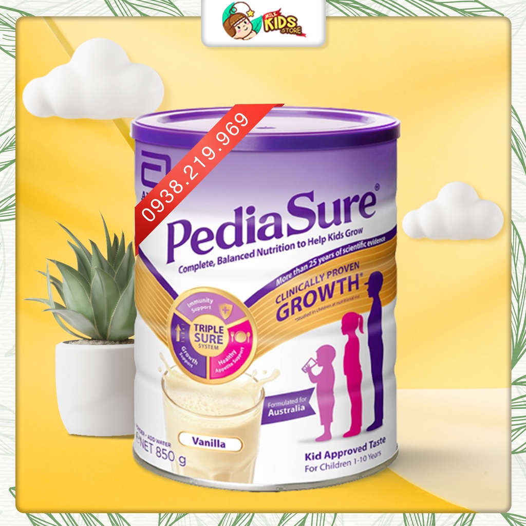 [Date Mới] Sữa Pediasure vị Vani 850g Úc