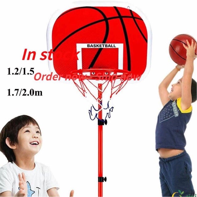 Đồ chơi bóng rổ trẻ em trụ sắt 145cm
