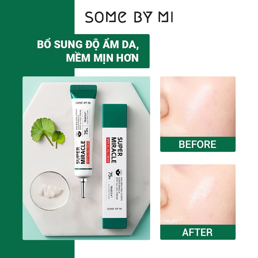 Hàng Công ty  Kem Chấm Mụn Trong 14 Ngày Some By Mi AHA-BHA-PHA 14 DAYS SUPER MIRACLE SPOT 30ml