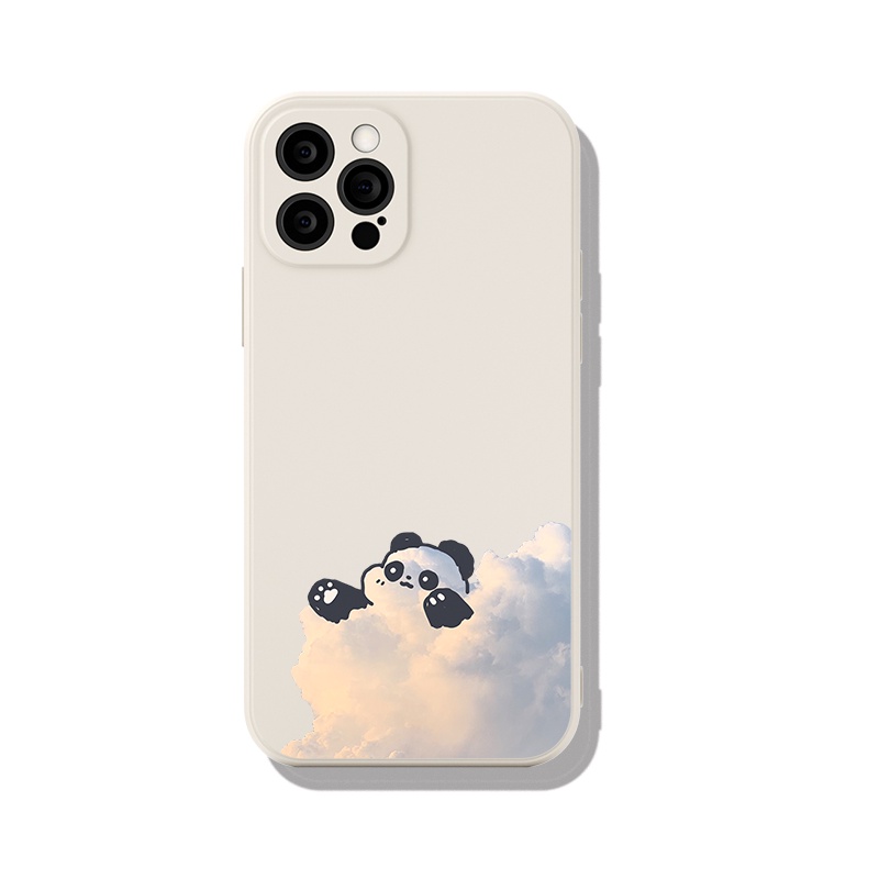 DMY iPhone13 pro max Case cloudy adn Panda printed design for iPhone XR XS max 7 8 plus 6 6s plus 5 11 12 mini soft silicone gift for friends
