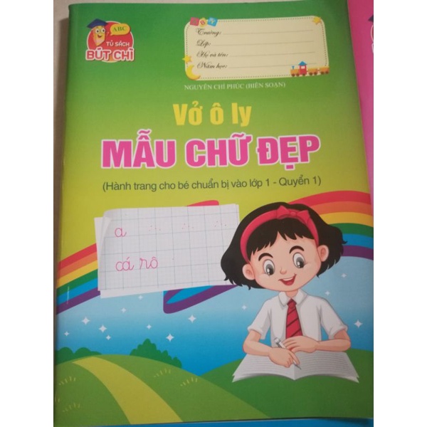 Vở ôly mẫu chữ hành trang cho bé vào lớp 1 - Combo 5 quyển