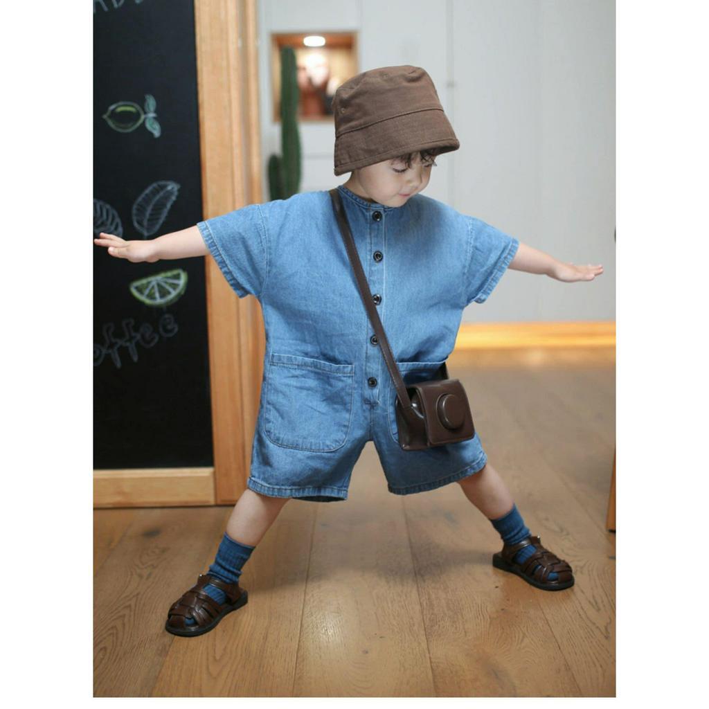 Jum Bò Cho Bé, Bộ Đồ Liền Thân TOMKIDS Jum Jean, Áo Liền Quần Cho Bé Phong Cách Hàn Quốc Cao Cấp Thoáng Mát