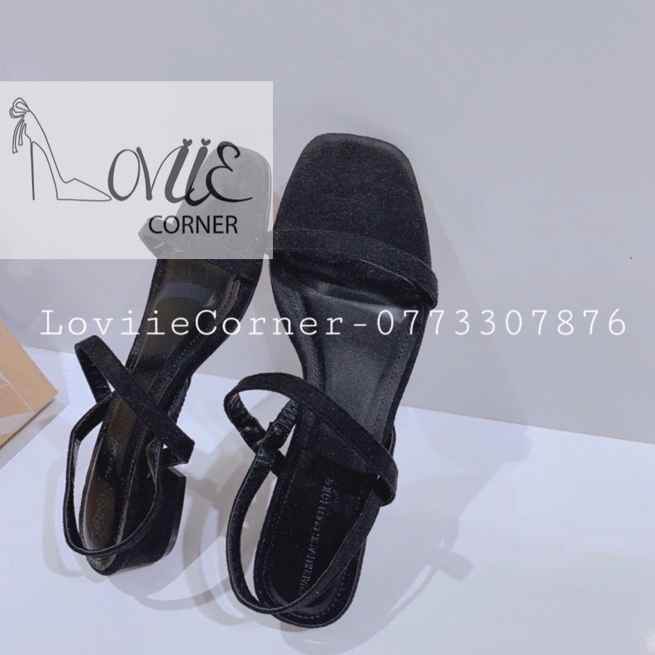 SANDAL CAO GÓT LOVIIECORNER - GUỐC SANDAL 3P - SANDAL NỮ QUAI MẢNH - GIÀY CAO GÓT 3P KHÓA CÀI S210302