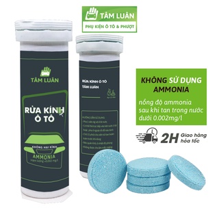 Viên Sủi Rửa Kính Ô Tô Tâm Luân pha nước rửa kính oto chuyên dụng, bảo vệ kính lái, gạt mưa xe hơi