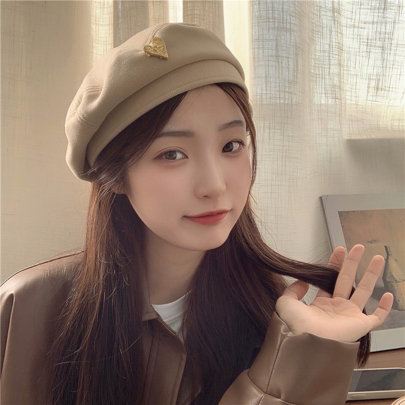 Mũ nồi nữ hàn quốc beret thời trang NANA nón len nữ trùm đầu mùa đông cá tính trẻ trẻ trung