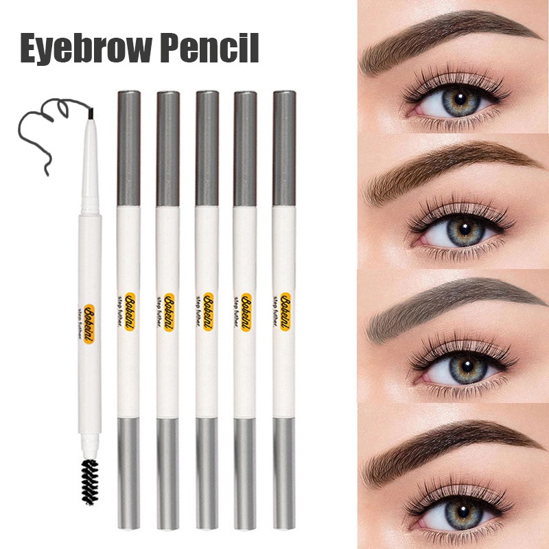 Chì Kẻ Mày Dạng Vặn Kháng Nước Lâu Trôi Và Không Nhòe Với Đầu Cọ Chải Tiện Lợi 6 Màu Tùy Chọn