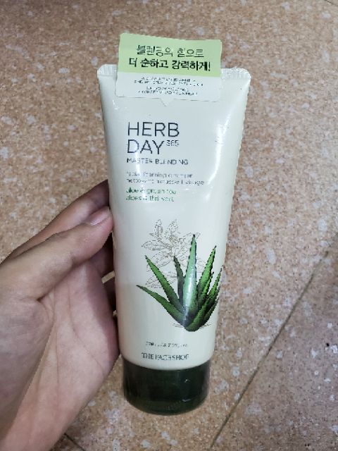 [Chính Hãng] Sữa rửa mặt The Face Shop Herb Day 365 Cleansing Foam TFS 170ml