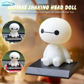 Phim hoạt hình Baymax lắc đầu Đồ trang trí xe búp bê (có đế)