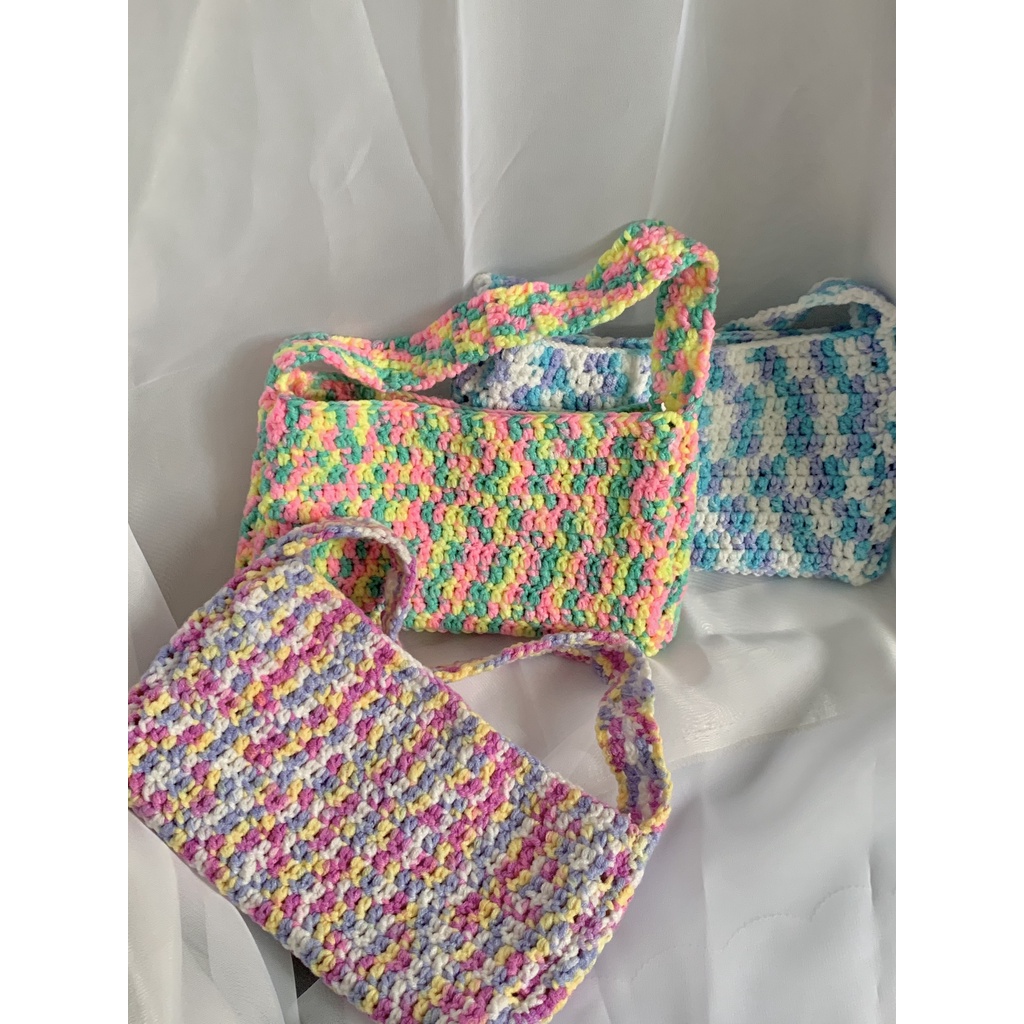 Double Mini Bag - Túi móc len - Ichi.sg