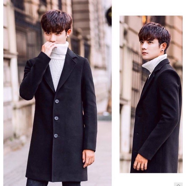 [Hàng sẵn Form Rộng] Áo Khoác Dạ nam dáng dài, Áo dạ nam phong cách Hàn Quốc - AKD05 | BigBuy360 - bigbuy360.vn