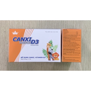Siro CANXI D3 VITAMIN  Kingphar- (Hộp 20 ống / 5ml ) - Bổ Sung Canxi , Vitamin D3