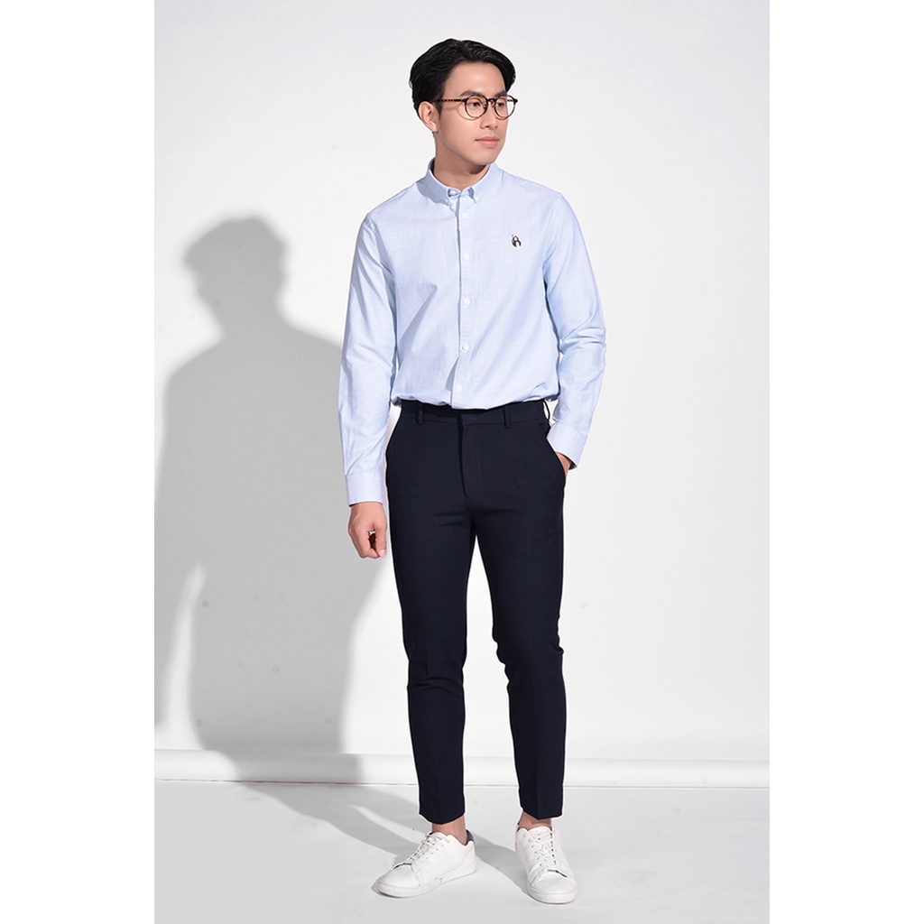 Áo Sơ Mi Nam Tay Dài Cổ Cài Nút Form Fitted - Routine 10S20SHL018