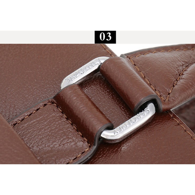 [ Cặp văn phong da thật] Cặp da SAPOLNEY 0309 | BigBuy360 - bigbuy360.vn