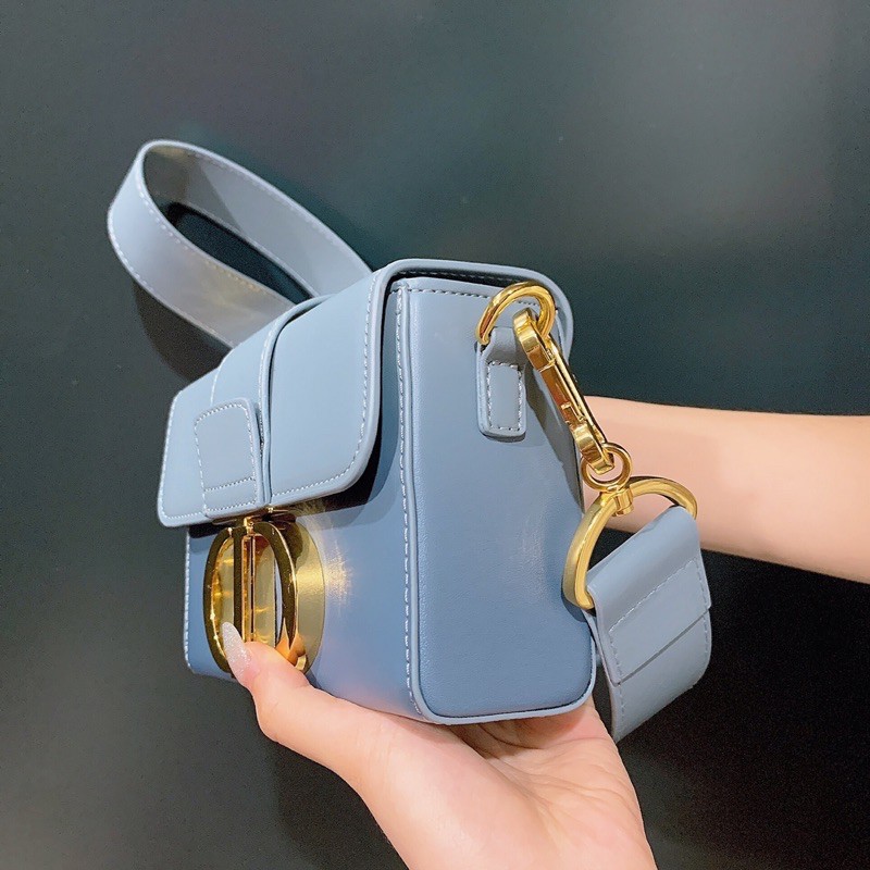 Túi xách dior phối màu chất da thật