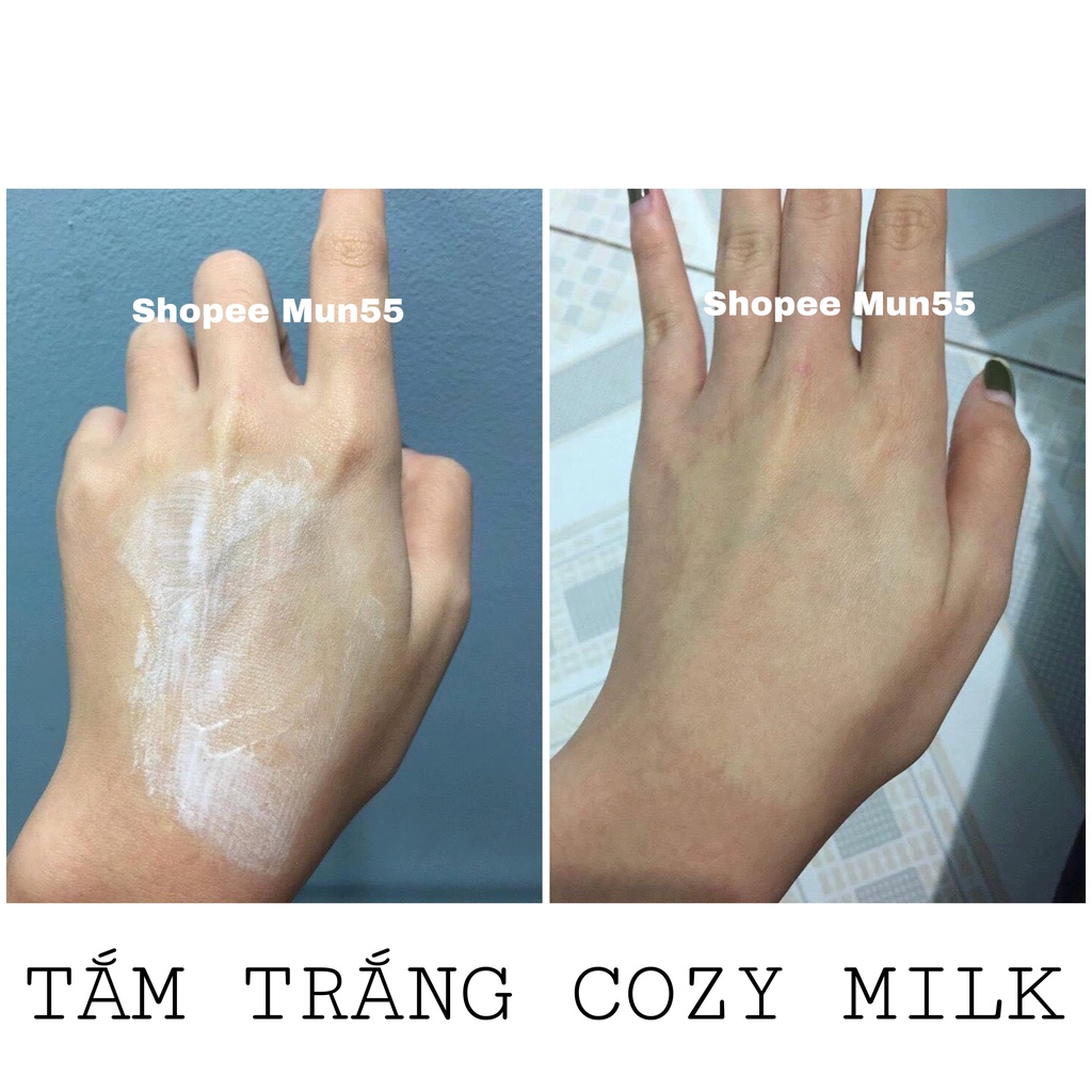 [Trắng mạnh có video test] Tắm Trắng Body Cozy Milk Cao Cấp