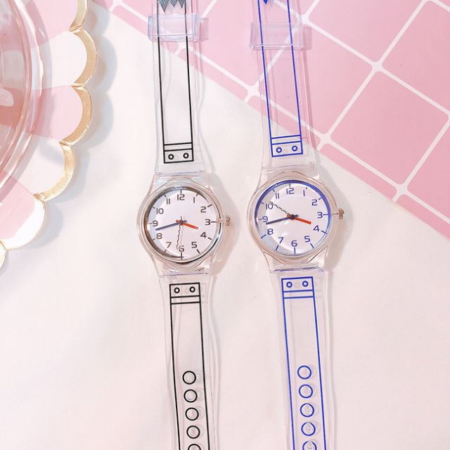 [GIẢM MẠNH] Đồng hồ nữ dây nhựa dẻo trong suốt | BigBuy360 - bigbuy360.vn