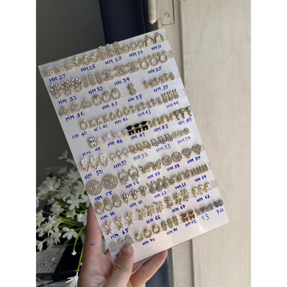 [mã 26 - 65, 93 - 143] Charm nail cao cấp, chamr đá gắn móng hàng chính hãng