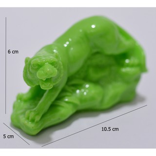 Tượng 12 con giáp cọp nhỏ màu xanh