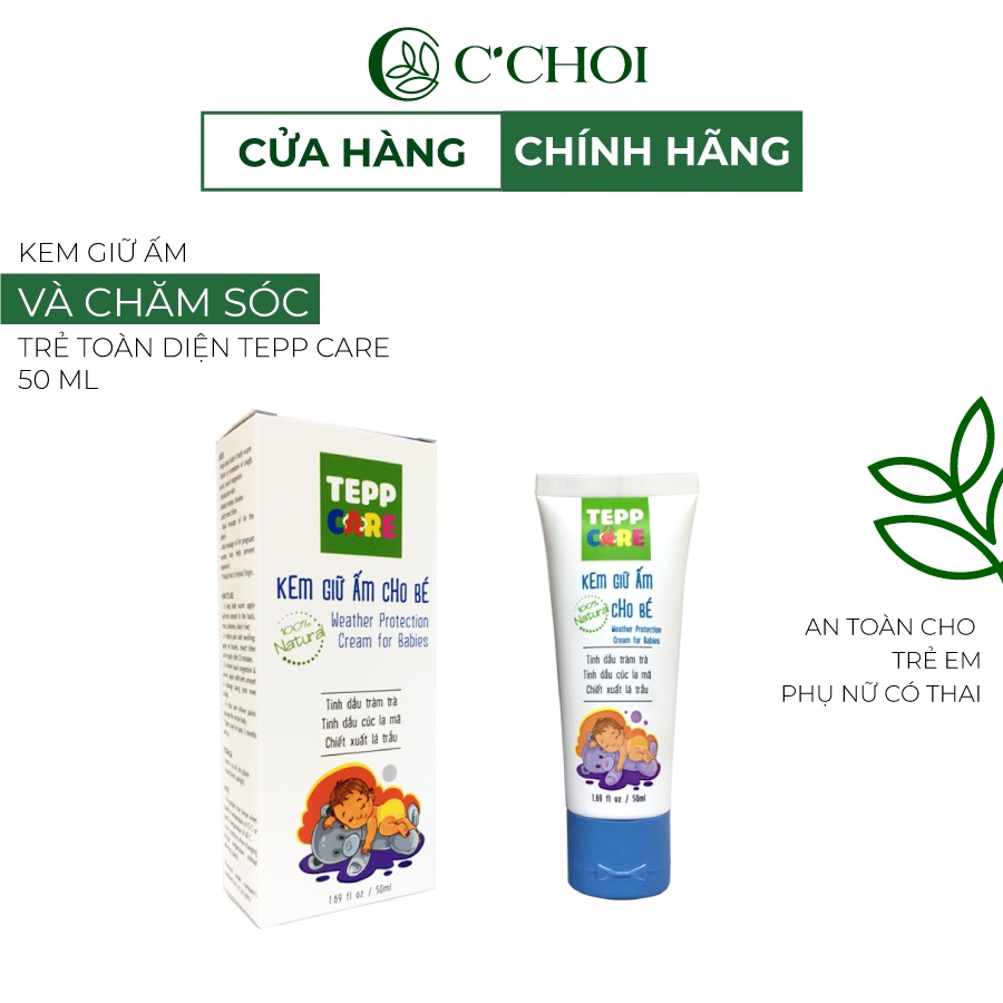 Kem Giữ Ấm Cho Bé C'CHOI TEPP CARE Dưỡng Ẩm Da Làm Tan Vết Côn Trùng Cắn Và Vết Sưng Trên Mặt 50ml